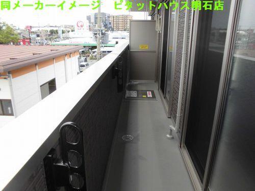 明石市沢野南町アパート バルコニー