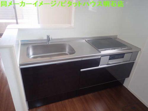 明石市天文町アパート キッチン