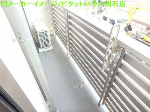 明石市天文町アパート バルコニー