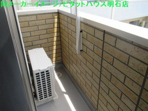 明石市本町アパート バルコニー
