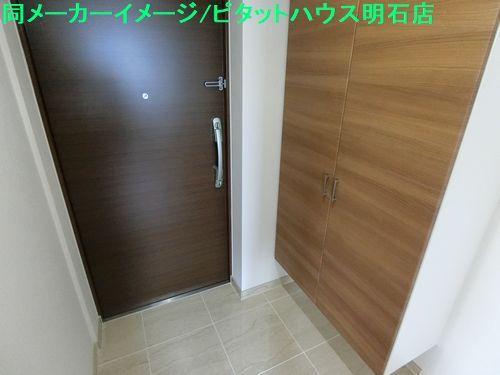 明石市桜町マンション 玄関