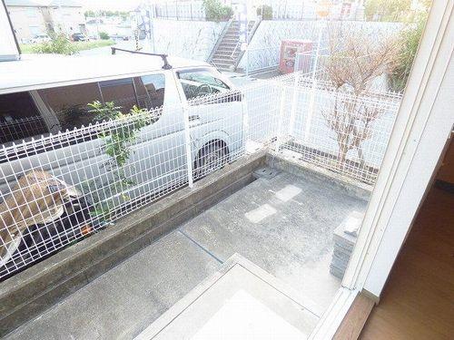 神戸市西区小山アパート 庭