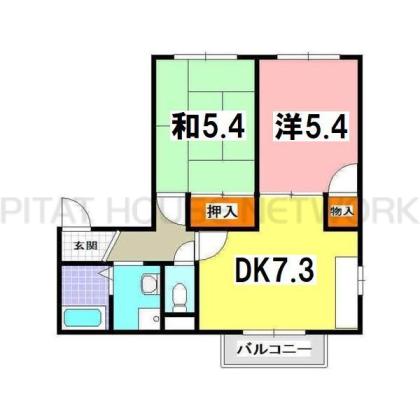 明石市大久保町江井島アパート 間取り図写真