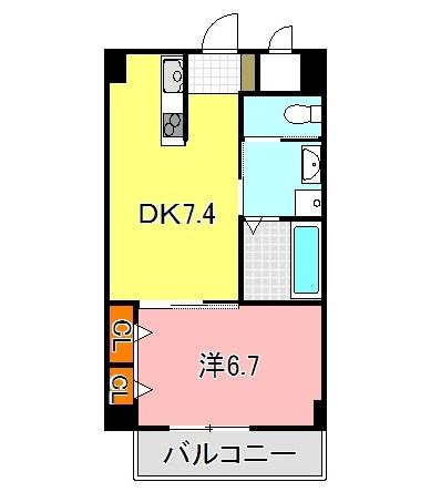 明石市大久保町福田マンション 間取り図画像