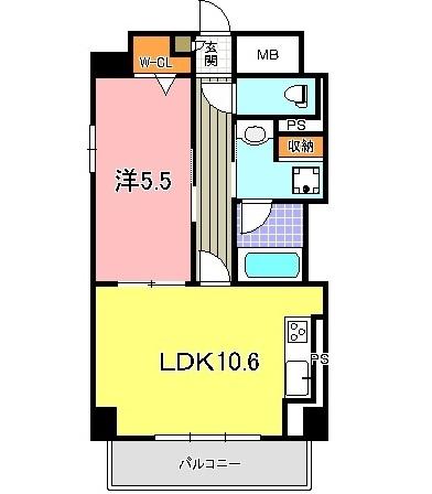 明石市小久保マンション 間取り図画像