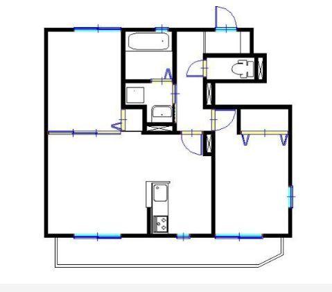 明石市大久保町谷八木アパート 間取り図画像