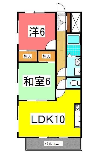 神戸市西区宮下マンション 間取り図画像