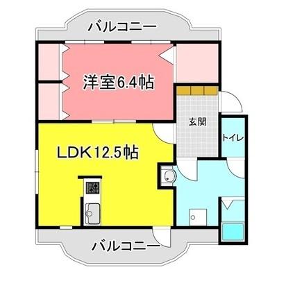 明石市荷山町マンション 間取り図画像