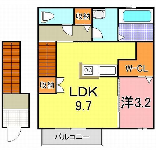 明石市藤江アパート 間取り図画像