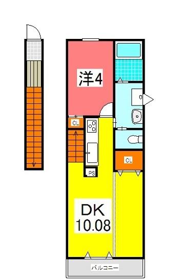 明石市太寺アパート 間取り図画像