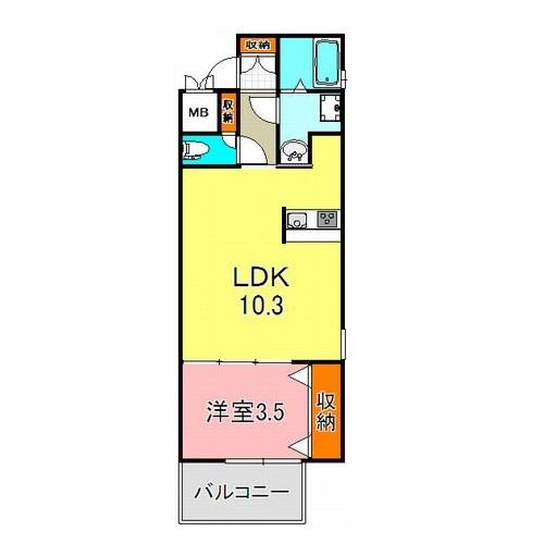 明石市藤江アパート 間取り図画像