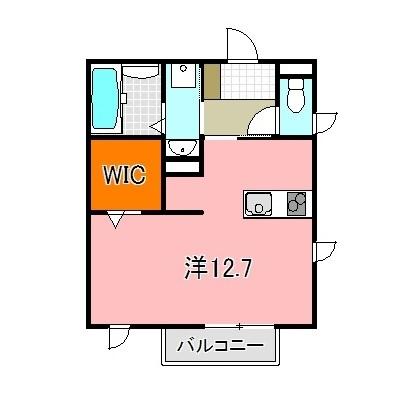 明石市魚住町住吉アパート 間取り図画像