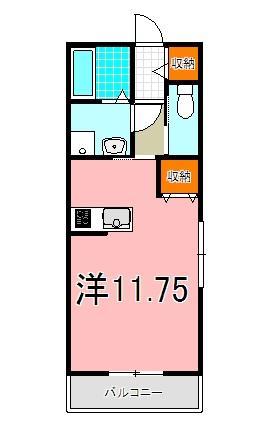 明石市東朝霧丘アパート 間取り図画像