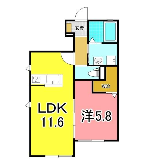 明石市東藤江アパート 間取り図画像