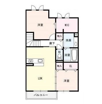 明石市大久保町大窪アパート 間取り図画像