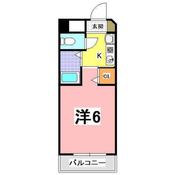 ＹＫハイツ中崎Ⅱ 間取り図画像