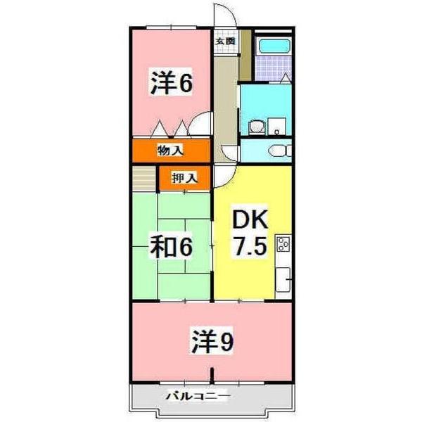 サンハイツ大畑 間取り図画像