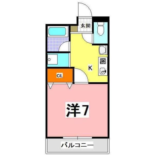 Ｓキューブほんまち 間取り図画像