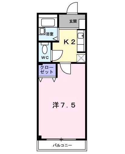 神戸市西区森友アパート 間取り図画像