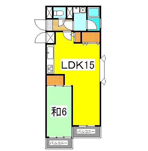 神戸市西区南別府マンション 間取り図画像