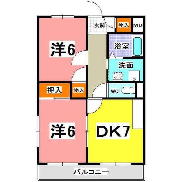 神戸市西区王塚台マンション 間取り図画像