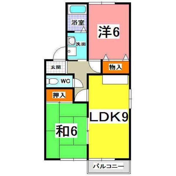 神戸市西区玉津町高津橋アパート 間取り図画像