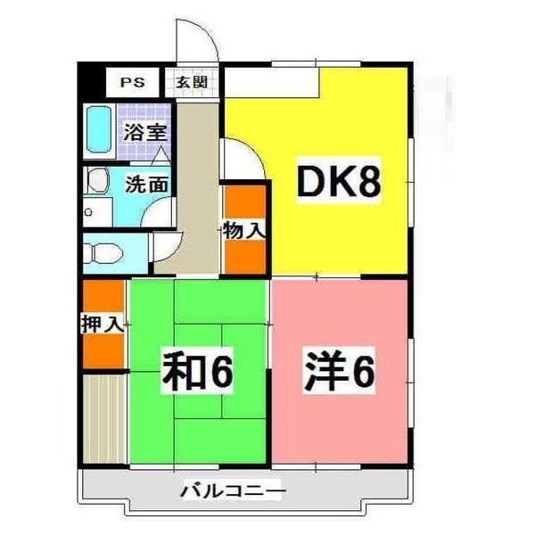 神戸市西区池上マンション 間取り図画像