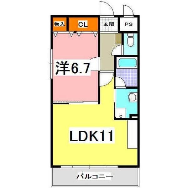 神戸市西区伊川谷町有瀬マンション 間取り図画像