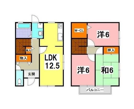 神戸市西区水谷一戸建 間取り図画像