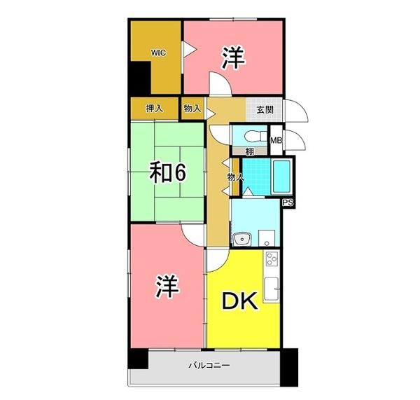 明石市小久保マンション 間取り図画像