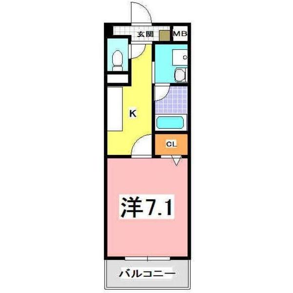 三木市平田マンション 間取り図画像