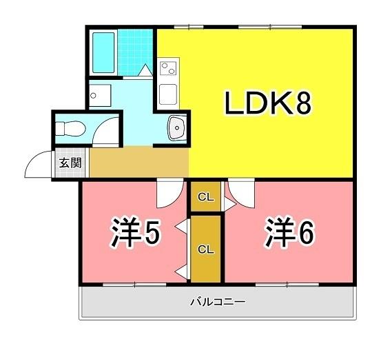 神戸市西区玉津町高津橋マンション 間取り図画像