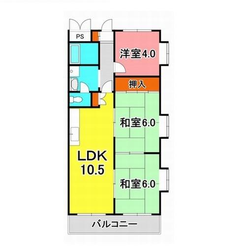 明石市貴崎マンション 間取り図画像