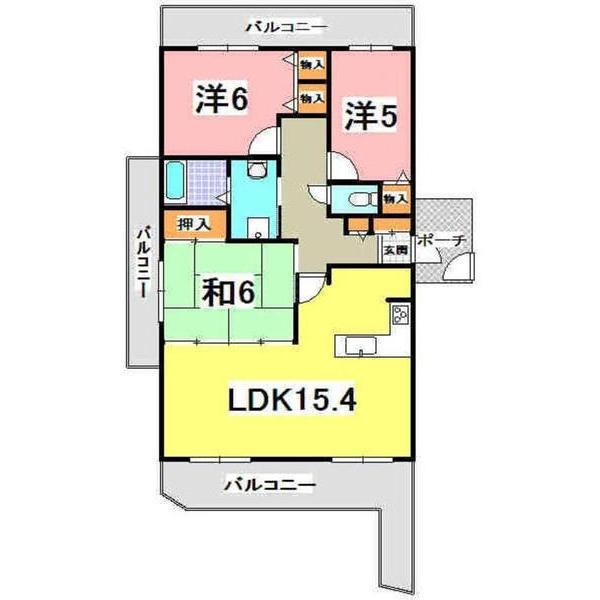 明石市大久保町西島マンション 間取り図画像