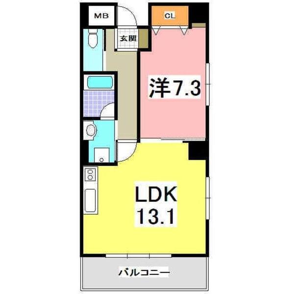明石市鷹匠町マンション 間取り図画像