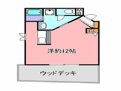 明石市和坂アパート 間取り図画像