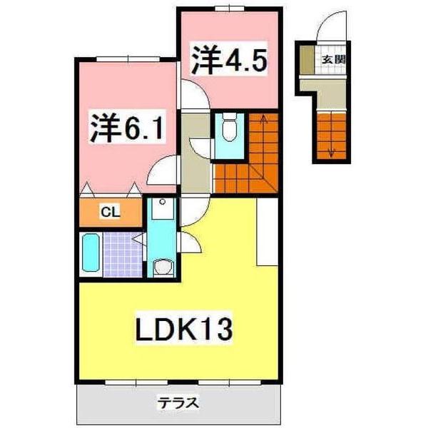コンフォート・ヴィラⅡ 間取り図画像