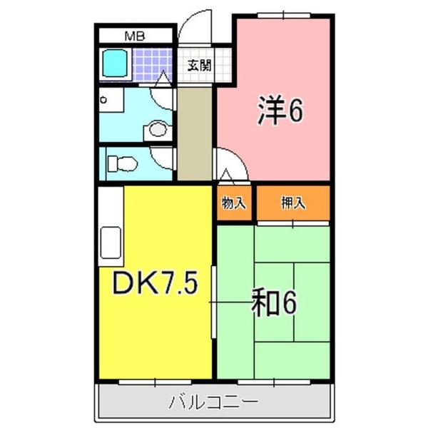パークハイム永和 間取り図画像