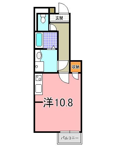 明石市南貴崎町アパート 間取り図画像