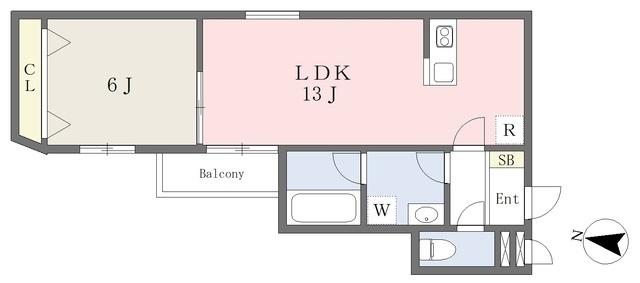 Ｓ Ａｐｔ．玉津町（301） 間取り図画像
