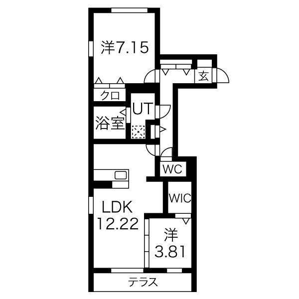 明石市二見町東二見アパート 間取り図画像