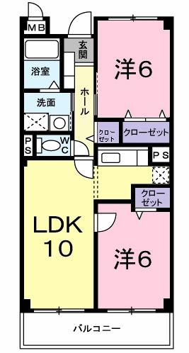 クレッシェンドＷＡＫＯＵ（203） 間取り図画像