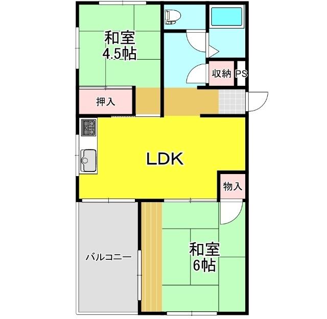 神戸市西区上新地マンション 間取り図画像