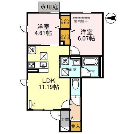 ピノコートＤ（101） 間取り図画像