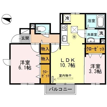 ヴィオラ志染（101） 間取り図画像