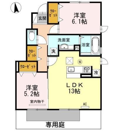 パルティーダS（101） 間取り図画像
