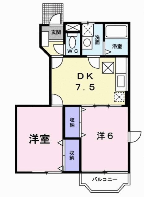 パルテールⅡ（101） 間取り図画像