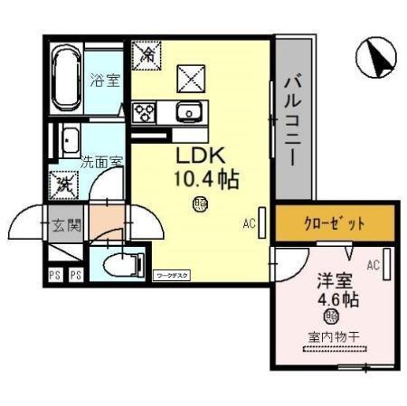 D-room国芳（101） 間取り図画像