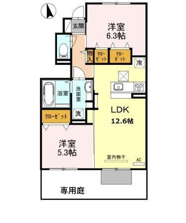 レスポワール（105） 間取り図画像