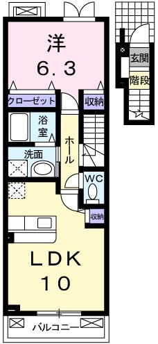 グラン　ブルⅡ（205） 間取り図画像